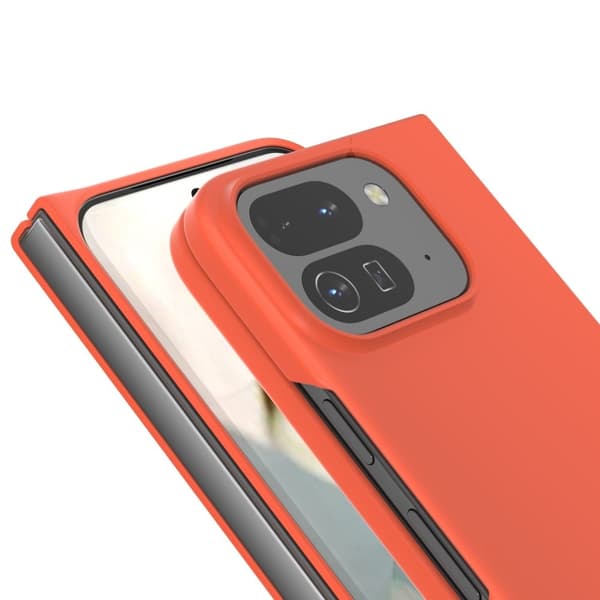 Google Pixel 10 Pro Fold Case Skin-Touch Texture Hard Bumpresistent Folding Phone Cover - Orange