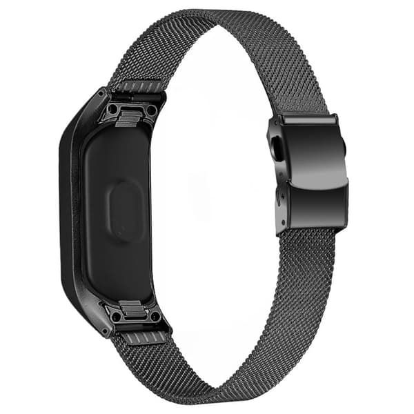 Samsung Galaxy Fit e urrem i rustfrit stål med skildpaddespænde - Sort