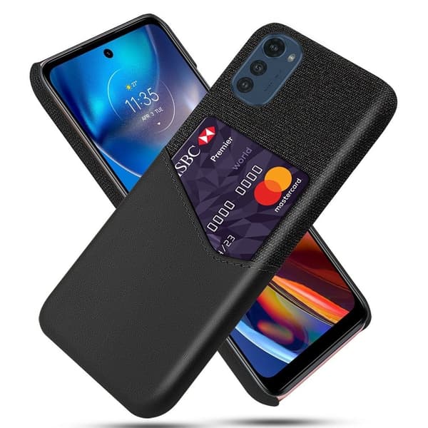 Bofink Motorola Moto E32 korttikotelo - Musta