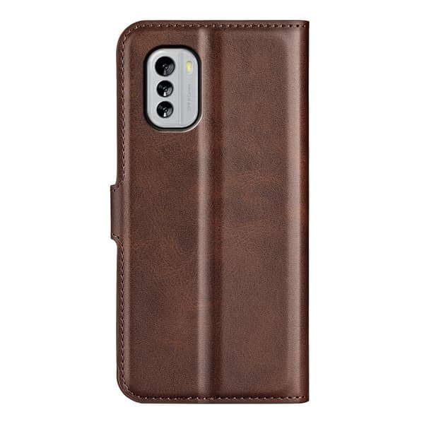Lompakko Nahkakotelo For Nokia G60 - Ruskea