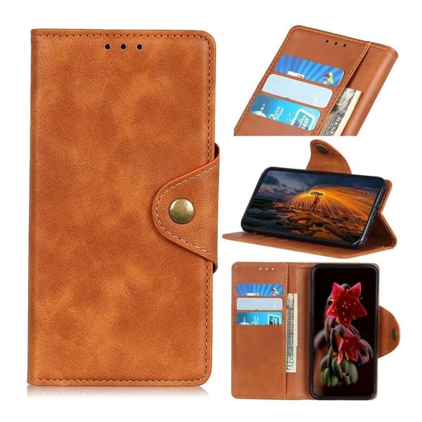 LG G8 ThinQ pung læder etui - Brun