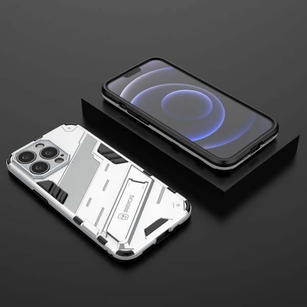 Støtsikkert hybriddeksel for iPhone 13 Pro Max - Hvit