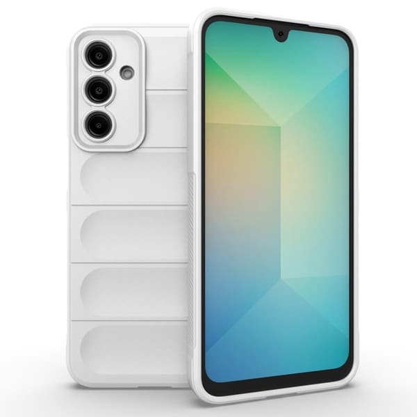 Mjukt greppformat Samsung Galaxy A16 skal - Vit