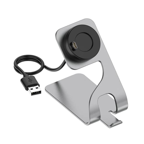 Metallisk opladningsdock til Garmin-ur - Grå