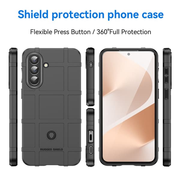 Rugged Shield Samsung Galaxy A57 kotelot - Musta