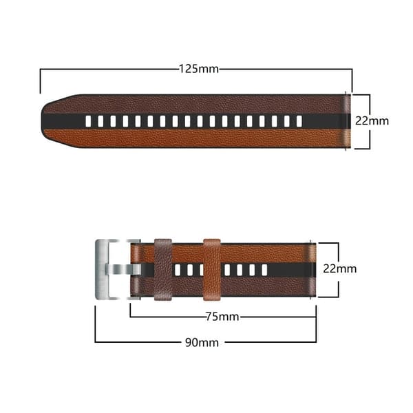 22 mm universal silikonerem i tre farver - Grøn / Sort