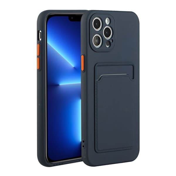 Kortholdercover til iPhone 13 Pro Max - Mørkeblå