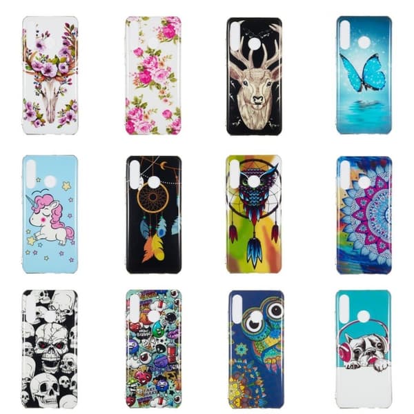 Huawei P30 Lite lysende nat etui - Fjer Drømmefanger