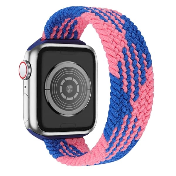 Apple Watch Series 8 (41mm) elastisk vævet urrem - Blå + Blå
