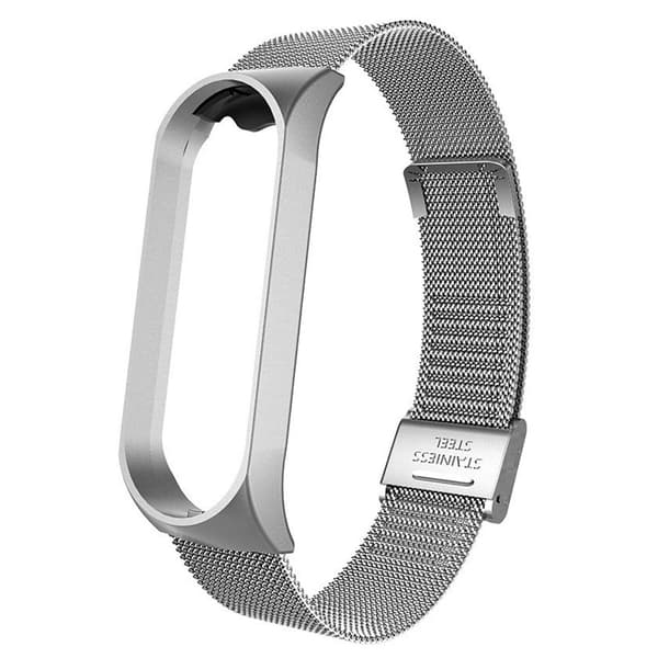 Xiaomi Mi Smart Band 4 / 3 urrem i rustfrit stål - Sølv