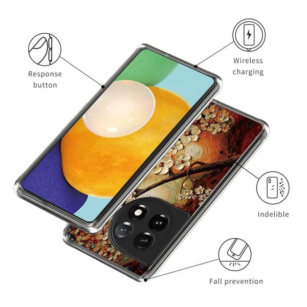 Fantasy OnePlus 12R / OnePlus Ace 3 deksel - Blomst