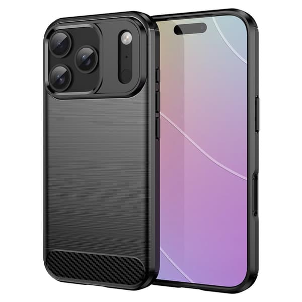 Carbon Flex iPhone 17 Pro deksel - Svart