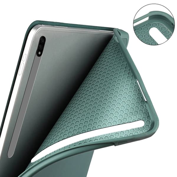 Samsung Galaxy Tab S8 Ultra flipfodral i läder - Guld