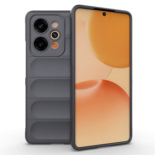 Blødt grebsformet Realme P4 Power cover - Mørkegrå