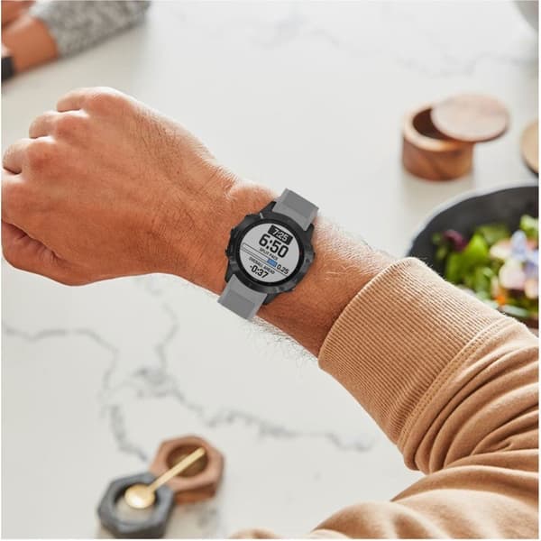 Garmin Fenix 6 Stilfuldt silikone Urrem - Grå