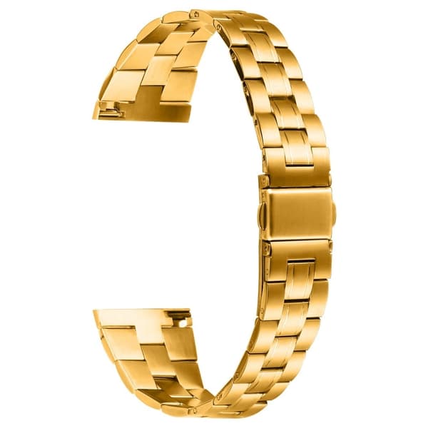 Fitbit Versa Lite / Versa 2 / Versa Urrem i rustfrit stål med tre perler - Guld