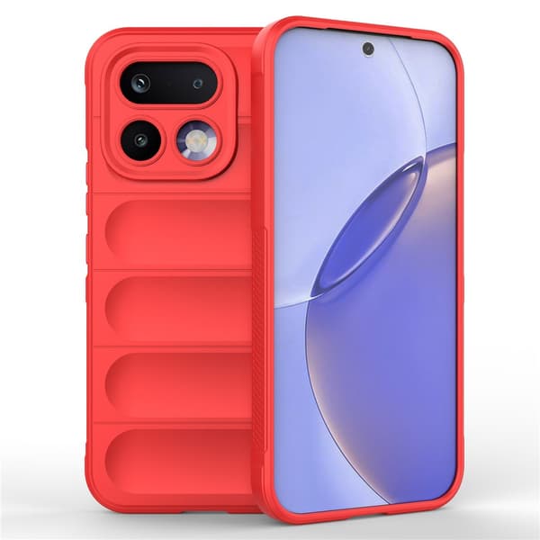 Mjukt greppformat Realme 16 Pro skal - Röd