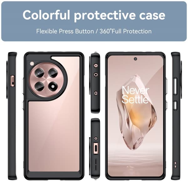 OnePlus 12R / OnePlus Ace 3 smart akryl cover - Sort