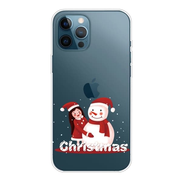 Julfodral till iPhone 14 Pro Max - Flicka Och Snögubbe