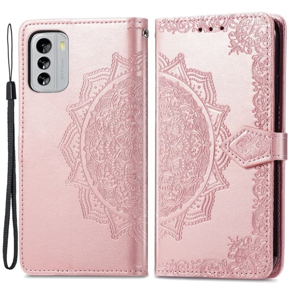 Mandala Nokia G60 Flippetui - Rose Gull