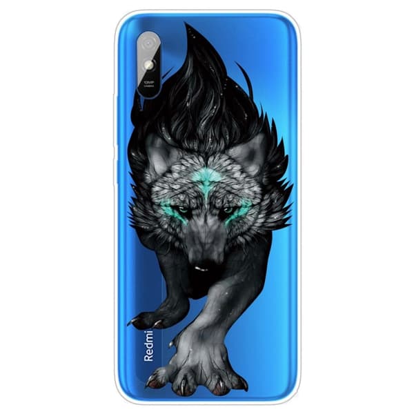 Deco Xiaomi Redmi 9A Etui - Sort Ulv