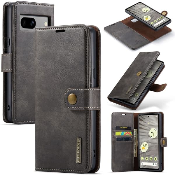 DG.Ming Google Pixel 7a 2-in-1 Pung Etui - Grå