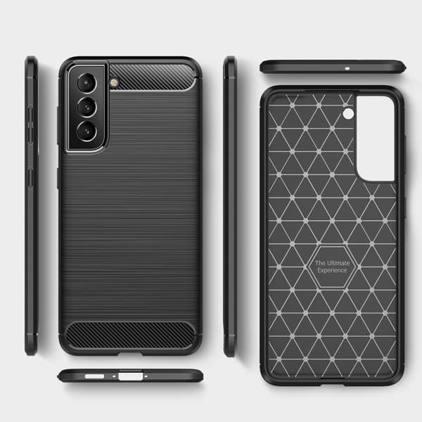 Carbon Flex Samsung Galaxy S22 skal - Blå