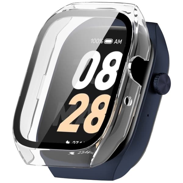 Mibro Watch T2 Scratch Resistant Tempered Glass Integrated Watch Case Full Coverage Protector - Transparent