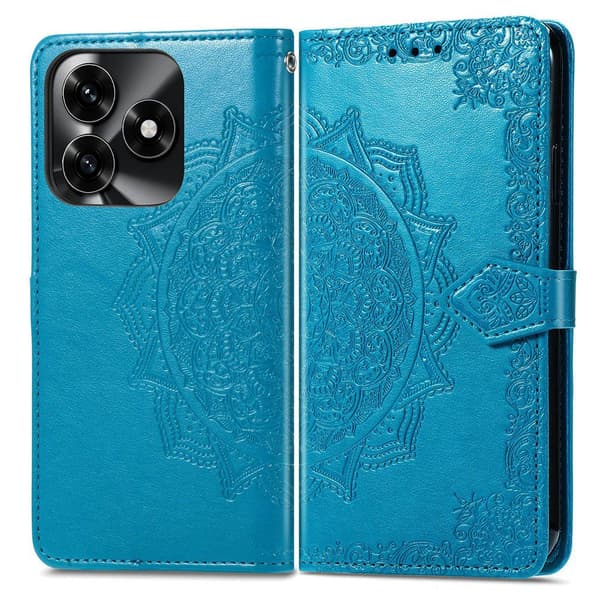Mandala Honor X5c Plus 4G etui i lær - Blå