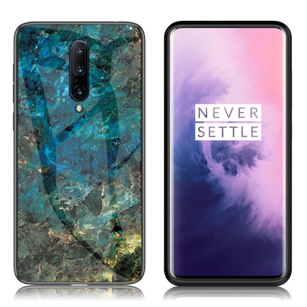 Fantasy Marble OnePlus 7 Pro deksel - Emerald