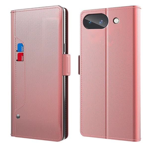 Google Pixel 10a etui med makeup-spejl i smart design - Rødguld