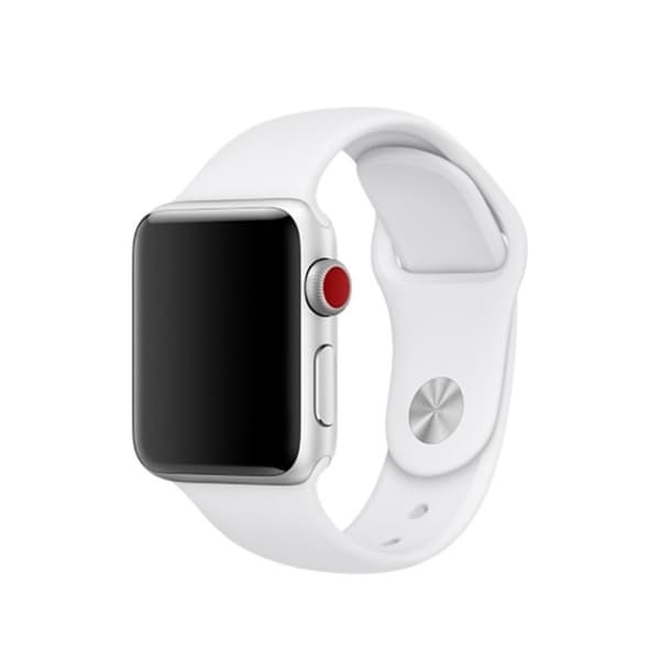 Apple Watch Series 4 44mm silikone Urrem - Sølv