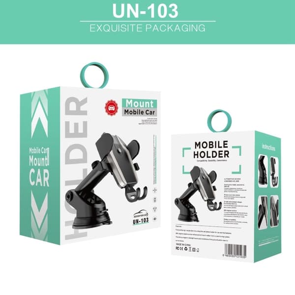 Universell UN-103 roterbar telefonholder til dashbordet
