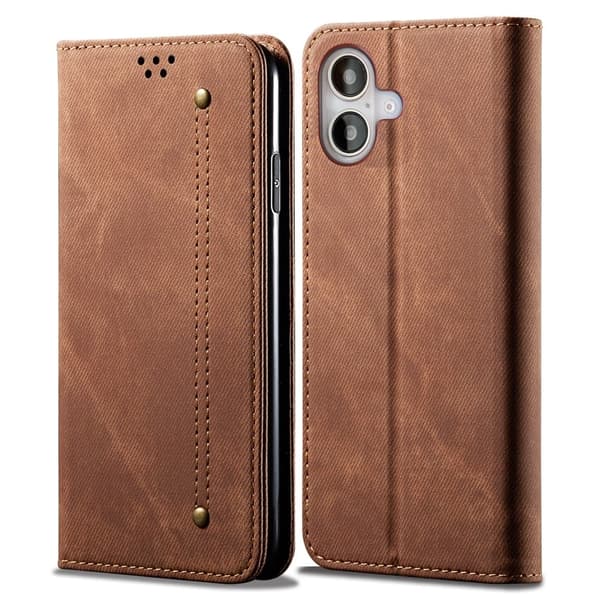 Jeans iPhone 17 flip etui - Kaffe