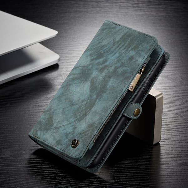 CaseMe iPhone 11 Pro Zipper Wallet Etui -Blå