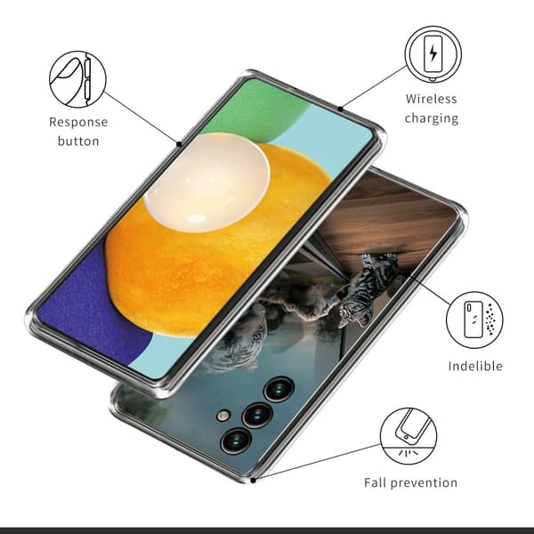 Deco Samsung Galaxy A54 Etui - Mirror Katt