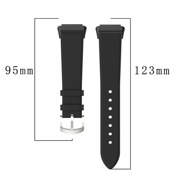 Huawei Band 7 urrem i ægte læder - Sort