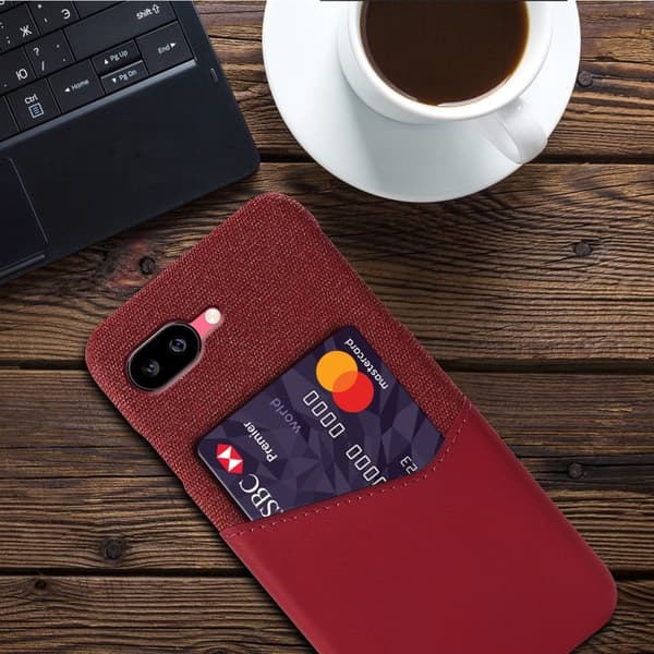 Bofink Google Pixel 9a cover med kortholder - Rød