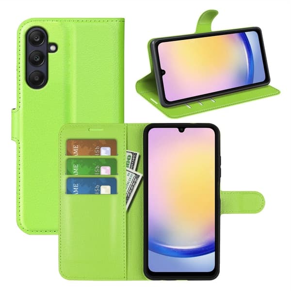 Classic Samsung Galaxy A26 flip etui - Grønn