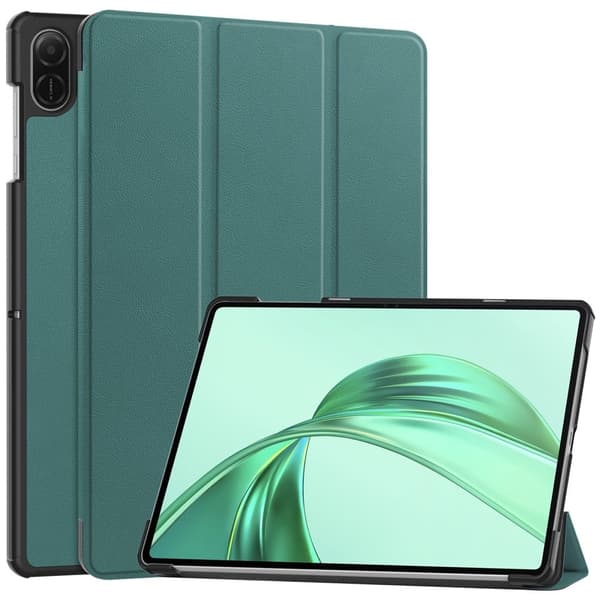Honor Pad X8a Case Anti-Drop Tablet lædercover med stander - Sortliggrøn