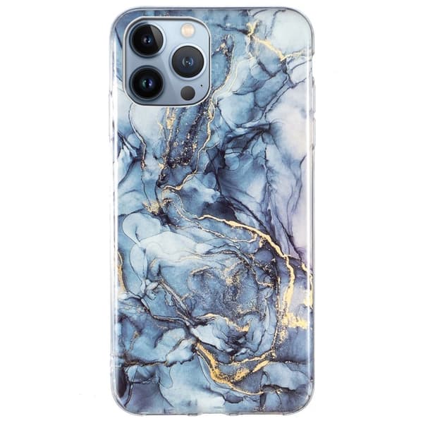Marmormotiv iPhone 13 Pro skal - Grå