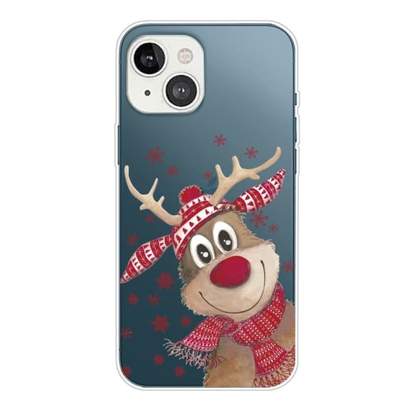 Juleveske til iPhone 14 - Smilende Hjort