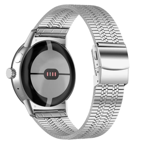 Google Pixel Watch 5 perler urrem i rustfrit stål - Sølv