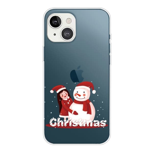 Juleveske til iPhone 14 Plus - Jente Og Snømann