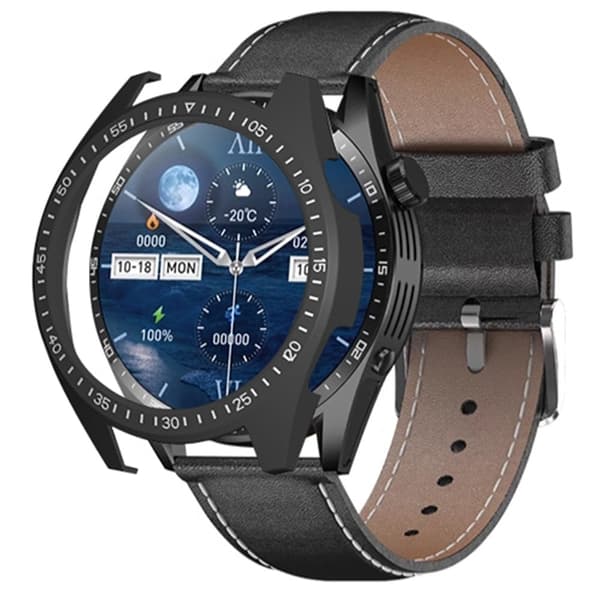 Aigo G20 Watch Case Drop-Proof Hard Scratch Resistant Cover - Sort / Hvid