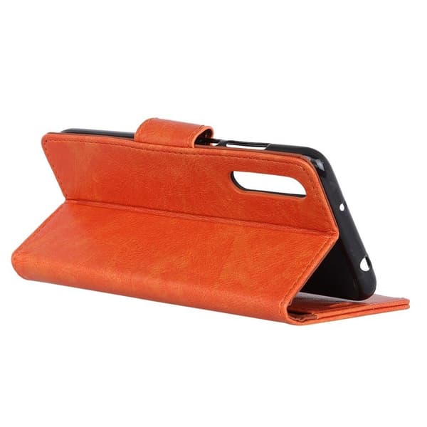 Samsung Galaxy A50 nappa tekstur læder etui - Orange