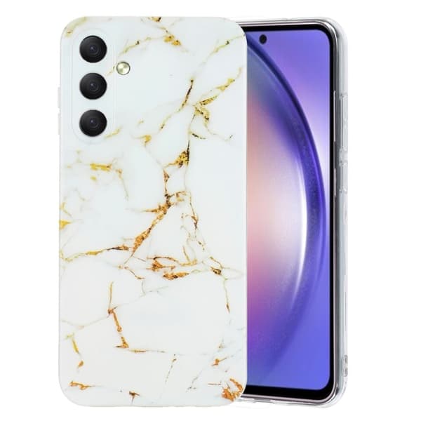 Marmordesign Samsung Galaxy A17 deksel - Hvit