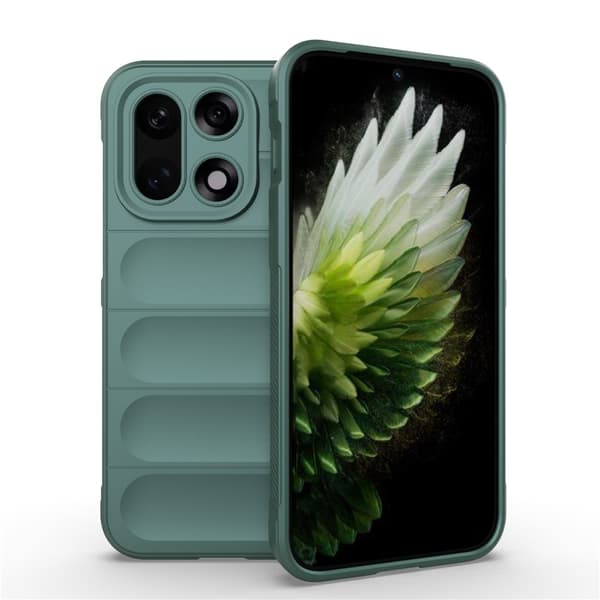 Blødt grebsformet OnePlus 15 cover - Grøn