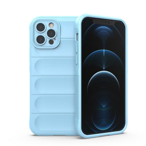 Blødt, grebsformet cover til iPhone 12 Pro - Baby Blue