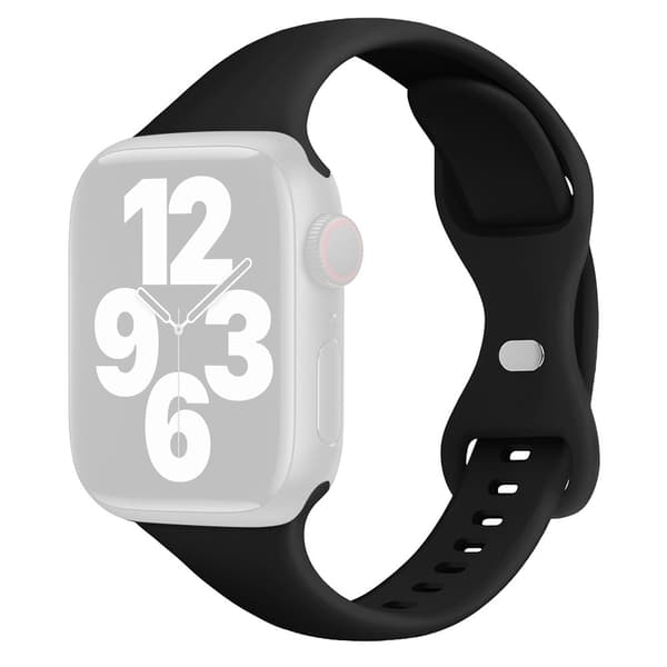 Apple Watch Series 41mm / 40mm / 38mm urrem i silikone - Sort